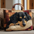 Sasha | Dachshund Quilted Tote Bag