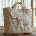 Mabel | Elephant Quilted Tote Bag