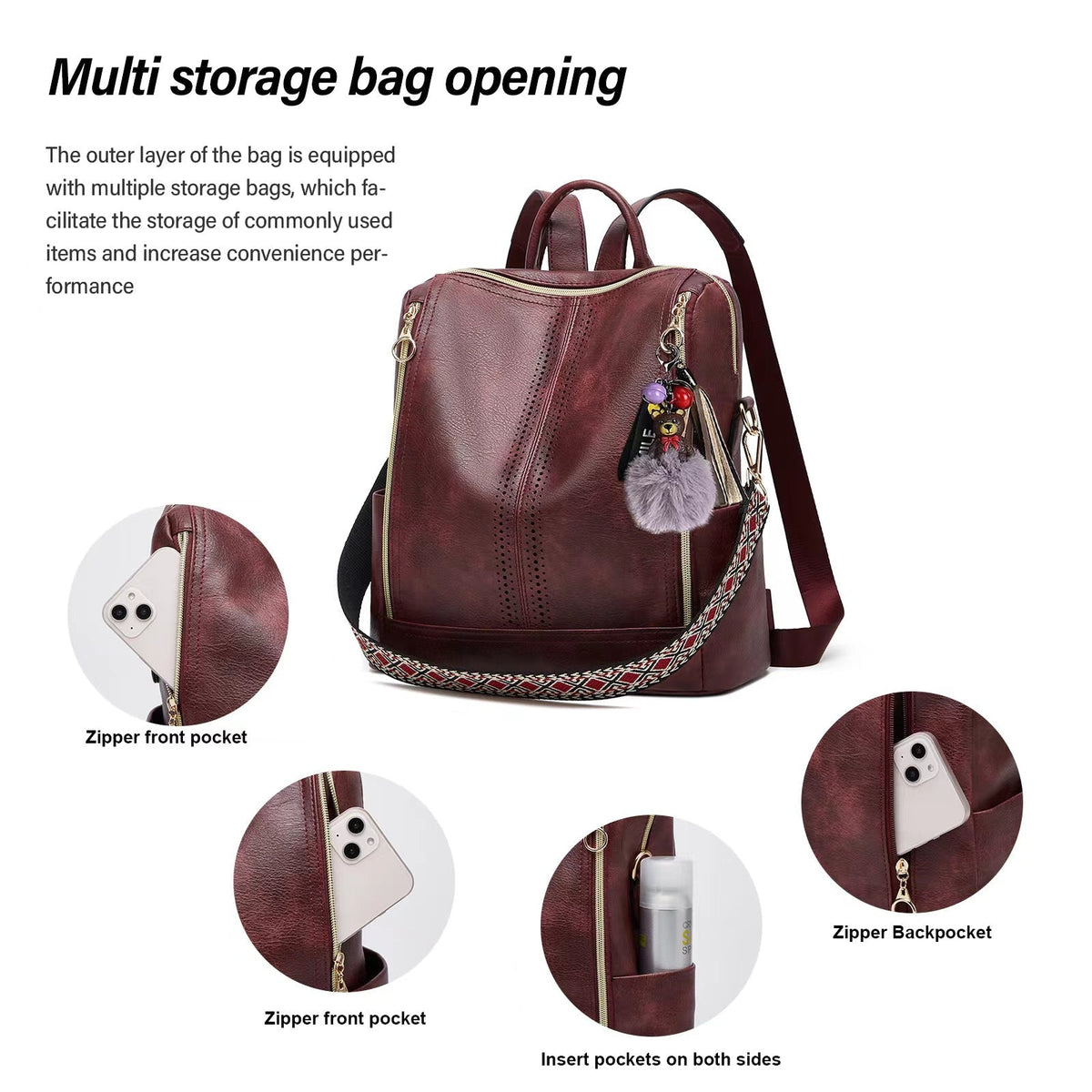 Florence | Convertible Backpack + Free Pouch