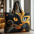 Orla | Mystic Cat Quilted Tote Bag