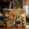 Tori | Giraffe Quilted Tote Bag