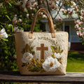 Rhea | Sacred Cross Quilted Tote Bag