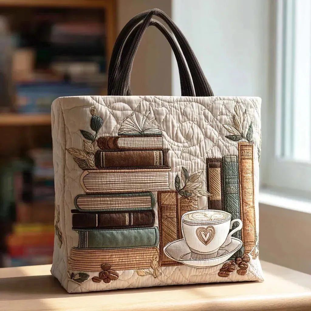 Alma | Café Quilted Tote Bag