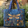Dahlia | Dragonfly Quilted Tote Bag