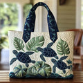 Thora | Sea Turtle Grace Quilted Tote Bag