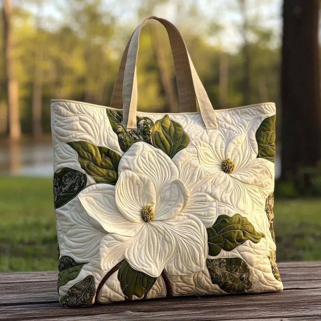 Dove | Magnolia Quilted Tote Bag