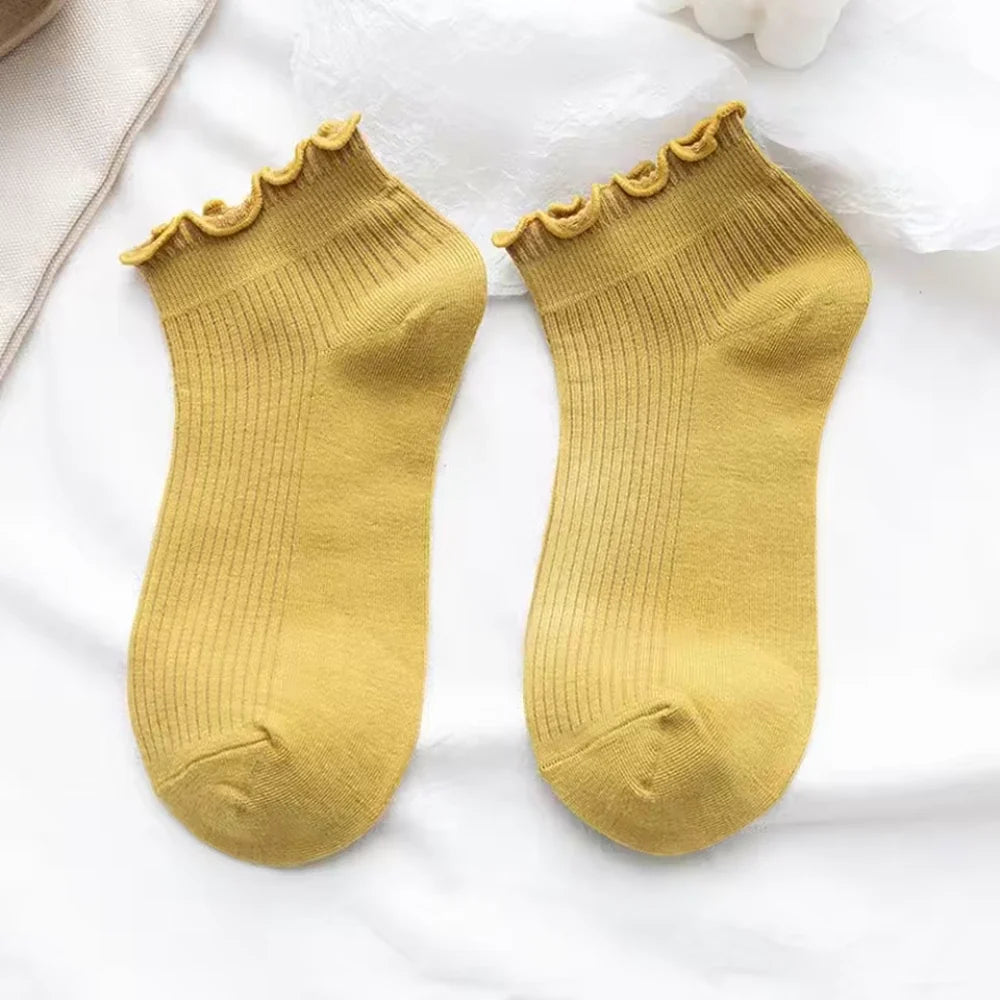 Ruffle Ankle Socks · 10-pack