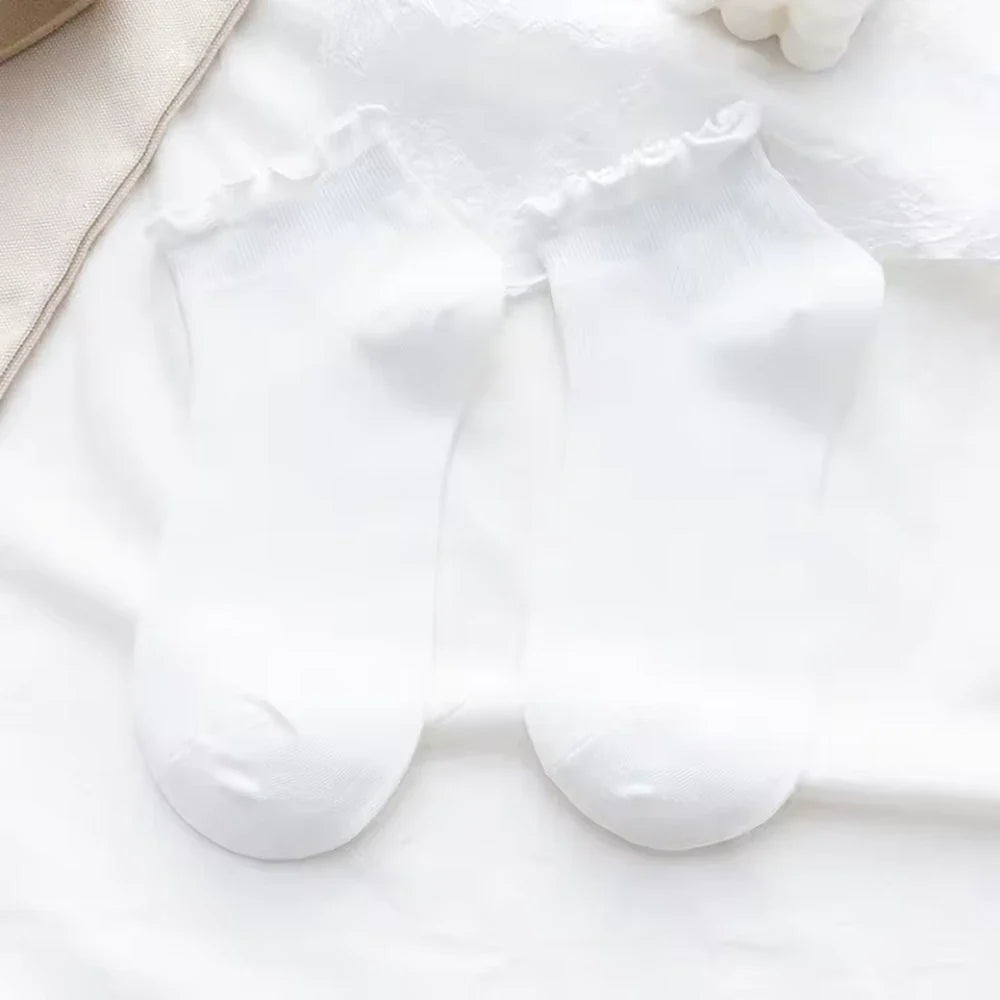 Ruffle Ankle Socks · 10-pack