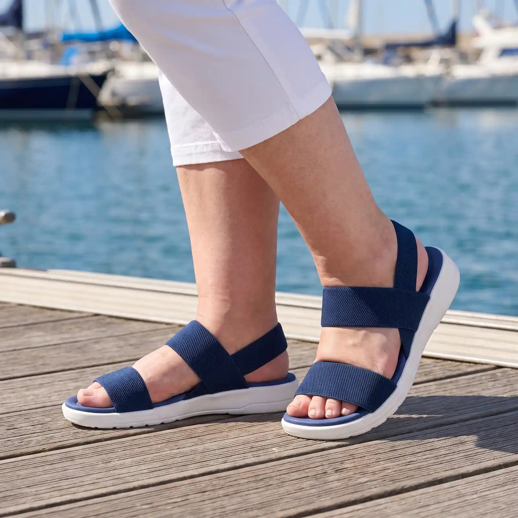 Navy White Sole