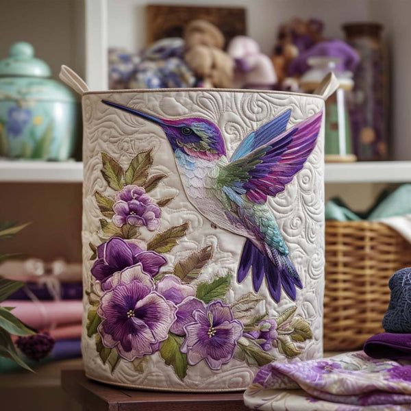 Briar | Hummingbird in Bloom Laundry Basket