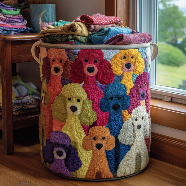 Wynn | Poodle Parade Laundry Basket