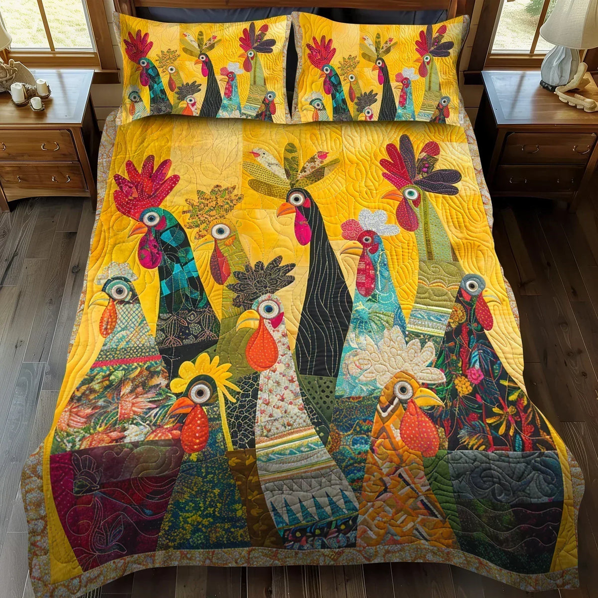 Paisley | Morning Rooster Quilted Bedding Set