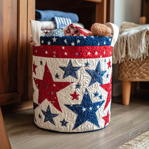 Alina | Patriotic Star Laundry Basket