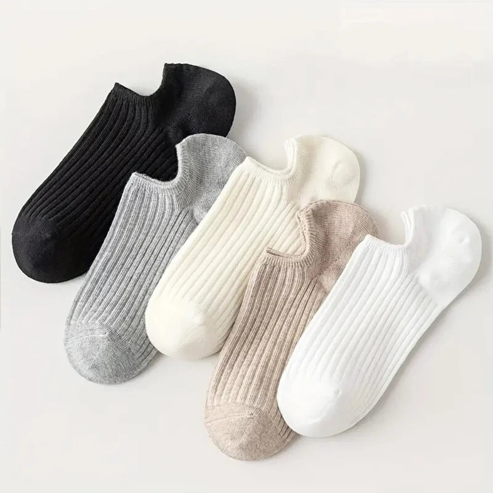 Soft Neutrals Trainer Socks · 5-pack