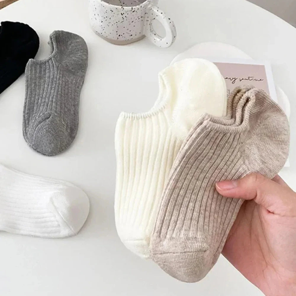 Soft Neutrals Trainer Socks · 5-pack