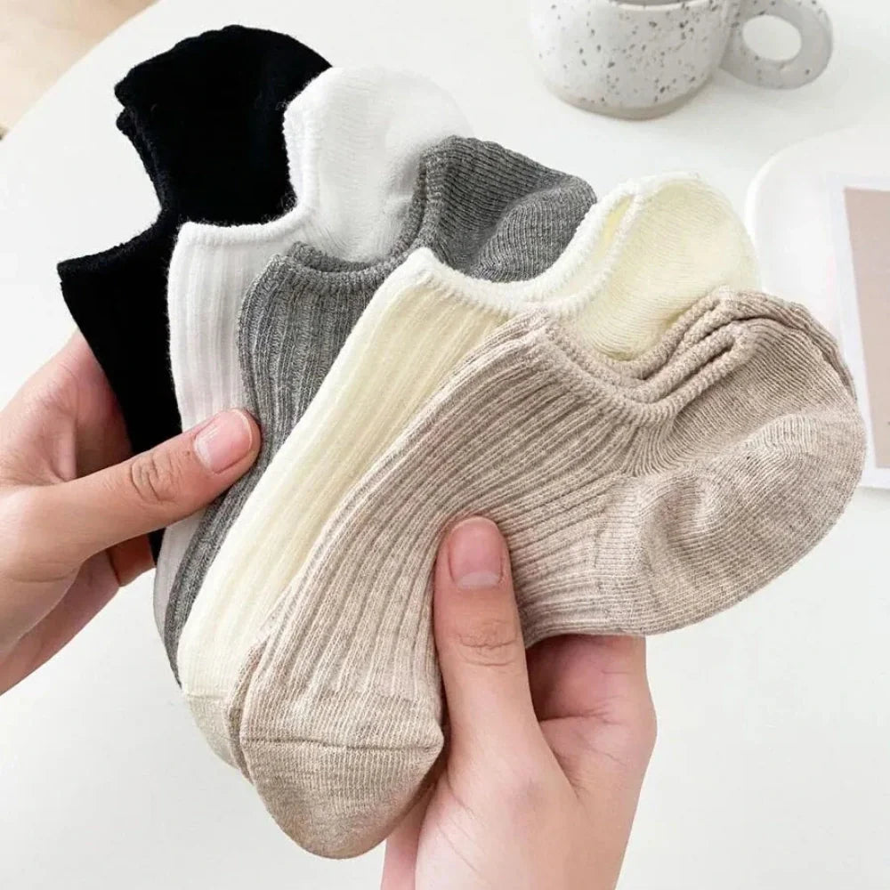 Soft Neutrals Trainer Socks · 5-pack