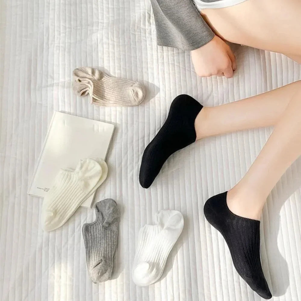 Soft Neutrals Trainer Socks · 5-pack