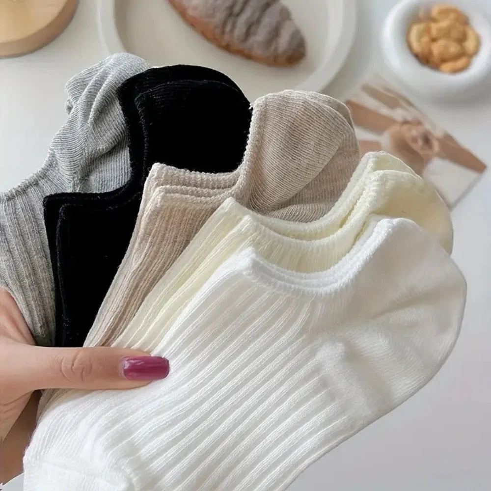Soft Neutrals Trainer Socks · 5-pack