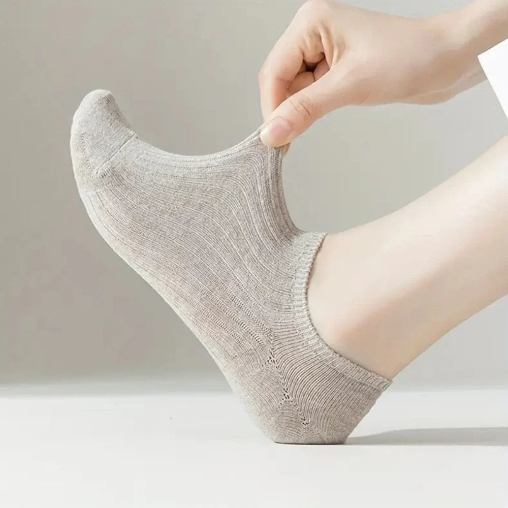 Soft Neutrals Trainer Socks · 5-pack