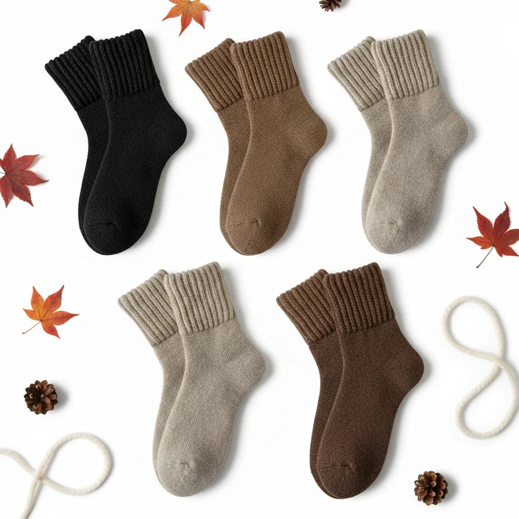 Chunky Cuff Socks · 5-pack