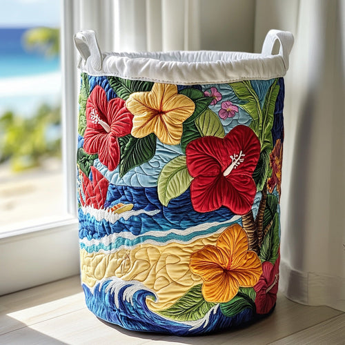 Annika | Tropical Hibiscus Laundry Basket