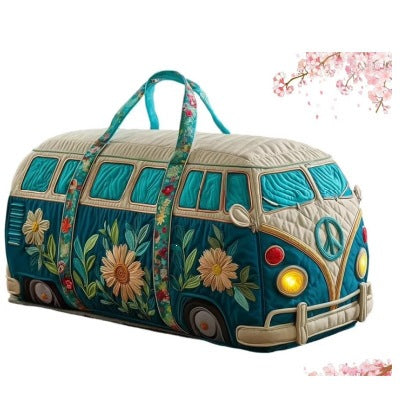 Vale | Teal Quilted Weekend Bag