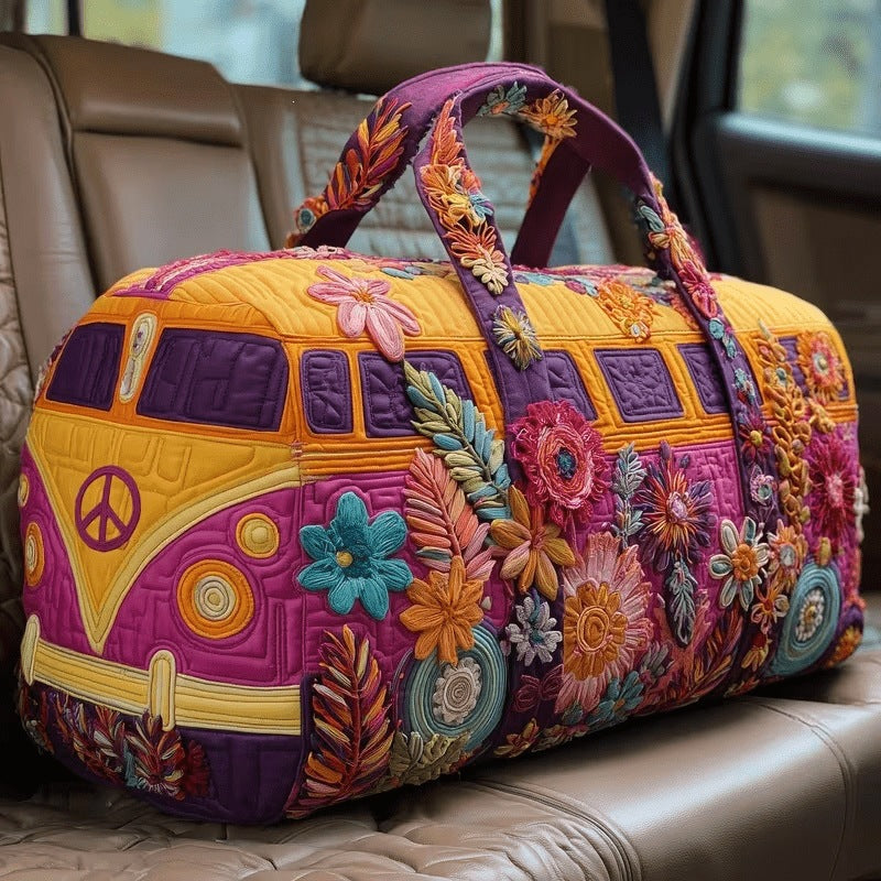 Noelle | Floral Quilted Weekend Bag