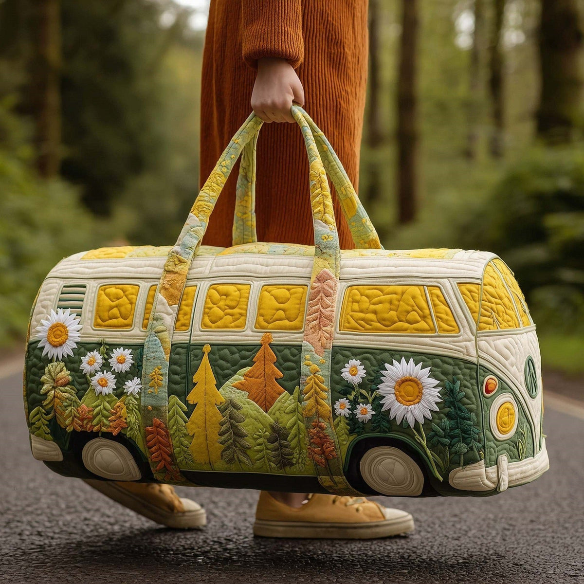 Imogen | Forest Quilted Weekend Bag