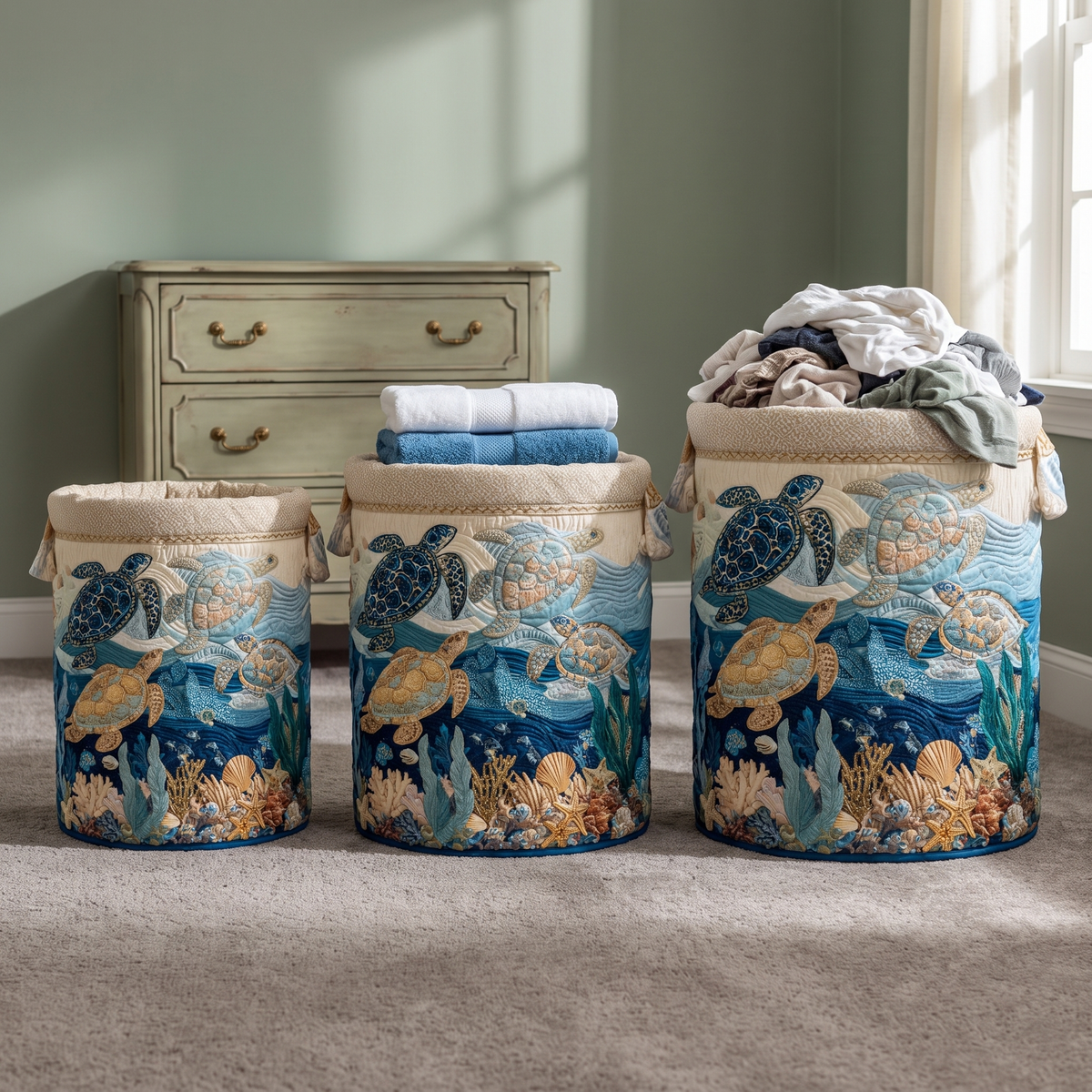Gwen | Shell Shine Laundry Basket - photo 2