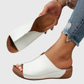 Hattie adjustable open-toe sandals in white