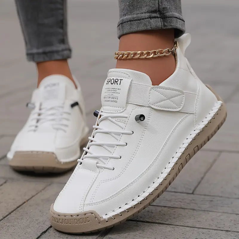 Juno wide-fit slip-on sneakers in white