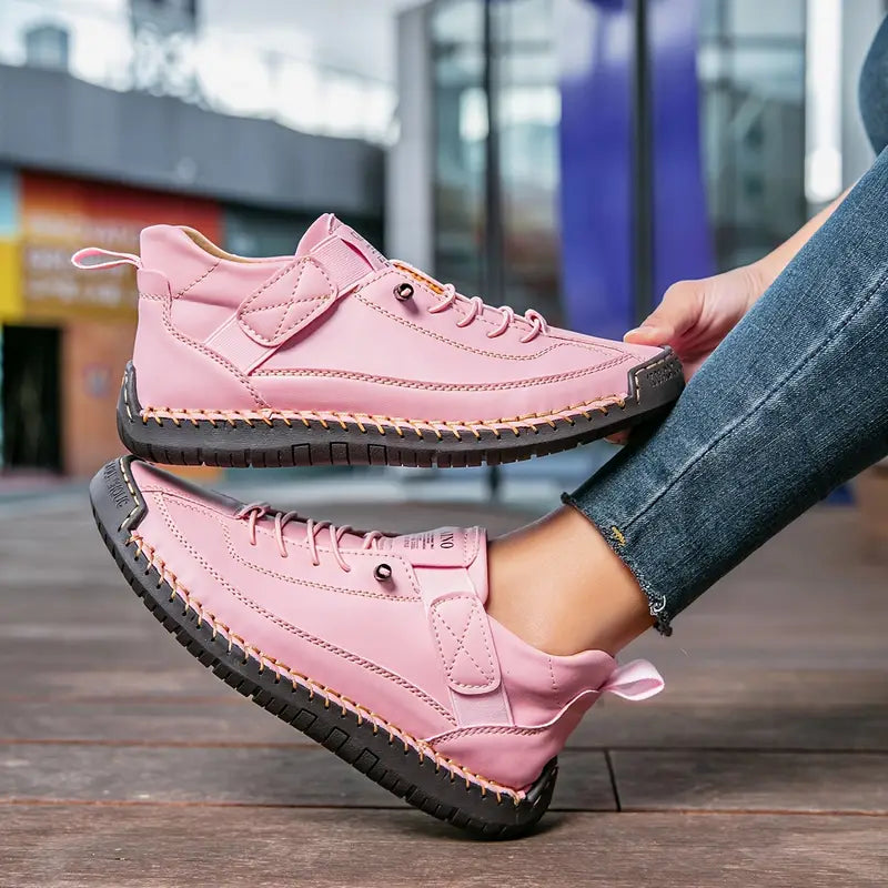 Juno wide-fit slip-on sneakers in pink