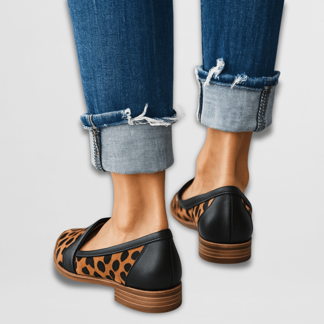 Lottie soft suede-finish loafers