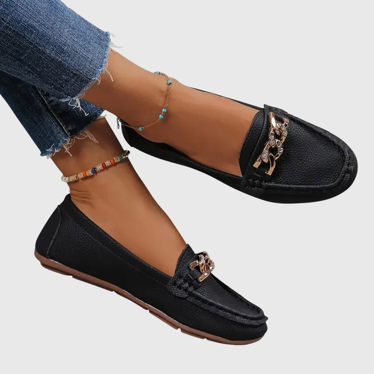 Pippa chain detail loafers