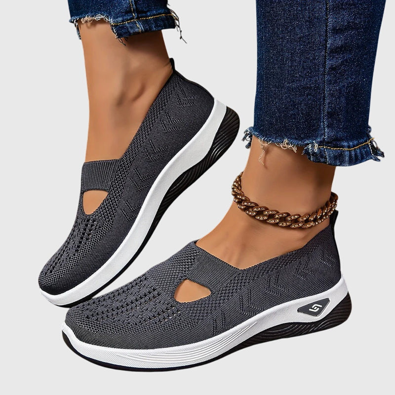 Vera breathable slip-on shoes in grey