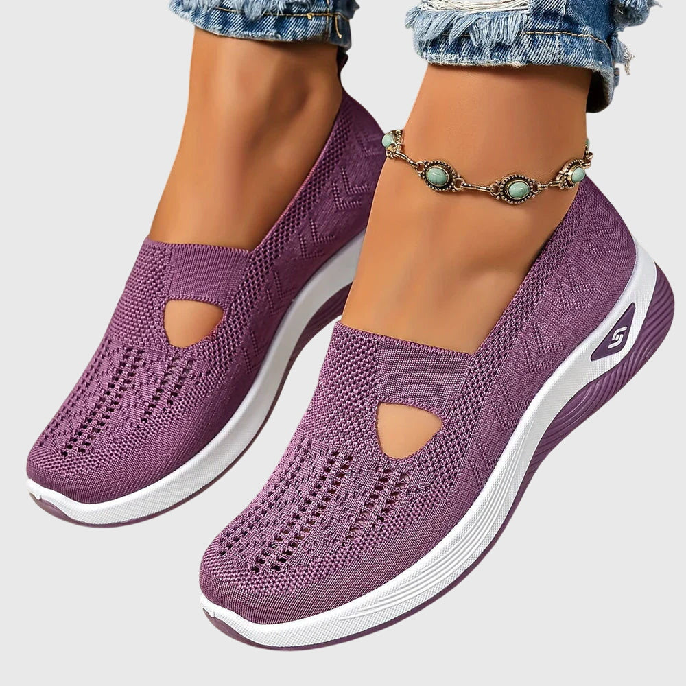 Vera breathable slip-on shoes in purple