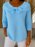 Denise | Bow Round-Neck Sweater