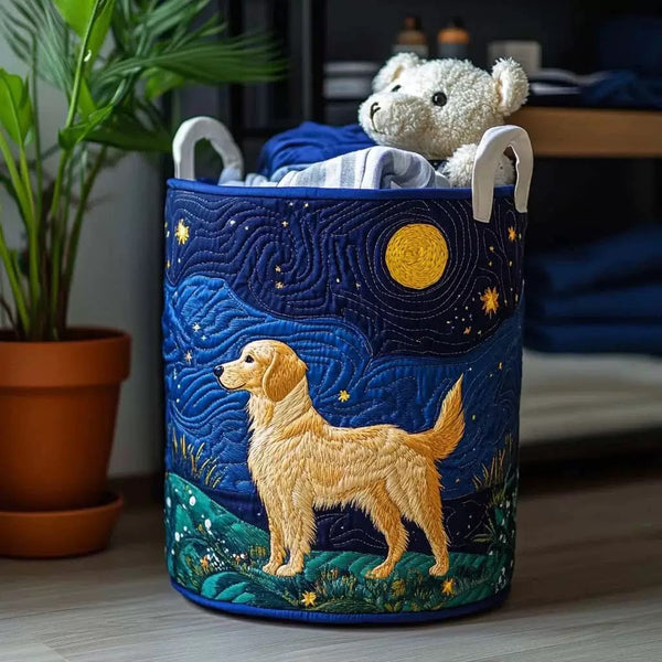Zara | Starry Night Retriever Laundry Basket